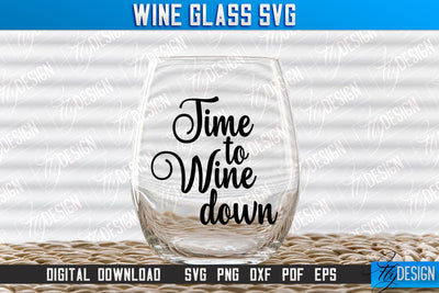 Wine Glass SVG Design | Alcohol SVG Quotes | Glass SVG Quotes v.1 SVG Fly Design 