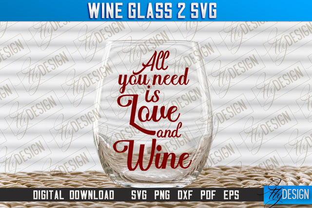 Wine Glass SVG Design | Alcohol SVG Quotes | Glass SVG Quotes v.2 SVG Fly Design 