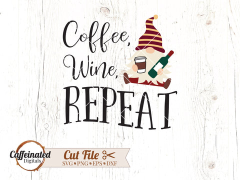 Wine Gnomes Mini Bundle SVG Caffeinated SVGs 