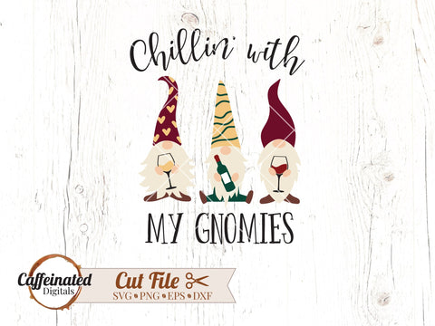 Wine Gnomes Mini Bundle SVG Caffeinated SVGs 