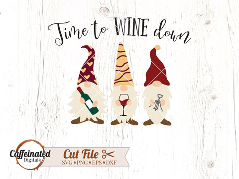 Wine Gnomes Mini Bundle SVG Caffeinated SVGs 