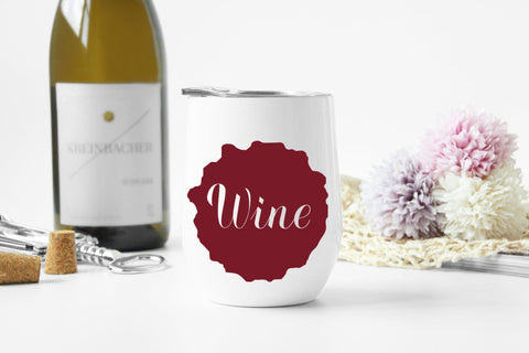 Wine hand lettered SVG. Wine stain. Shirt design SVG LaBelezoka 