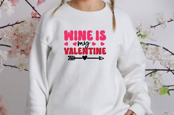 Wine is my valentine retro svg design SVG sk.swapon Roy 