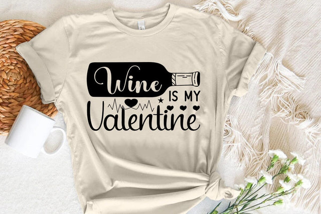 Wine is my valentine SVG Angelina750 