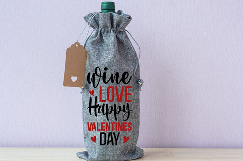 Wine love happy valentines Svg Design SVG Regulrcrative 