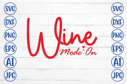 Wine Mode On SVG Syaman 