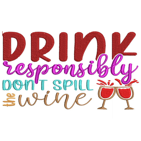 Wine Quotes Embroidery Designs Bundle – 15 Funny Wine Sayings, Digital Embroidery Files for Wine Lovers, Bar & Kitchen Decor Embroidery/Applique DESIGNS HappyDesignStudio 