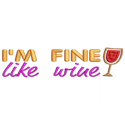 Wine Quotes Embroidery Designs Bundle – 15 Funny Wine Sayings, Digital Embroidery Files for Wine Lovers, Bar & Kitchen Decor Embroidery/Applique DESIGNS HappyDesignStudio 