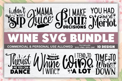 Wine SVG Bundle SVG Ariyan 