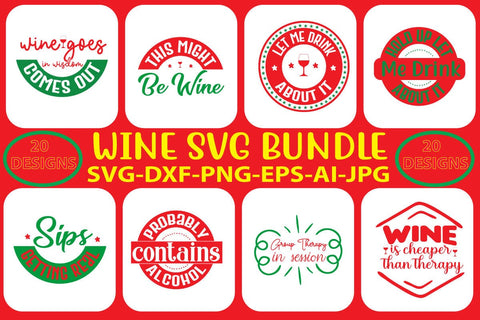 WINE-SVG-BUNDLE SVG Syaman 