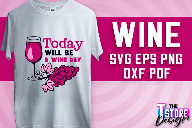 Wine SVG Design | Alcohol SVG Quotes | Party SVG Quotes v.1 SVG The T Store Design 