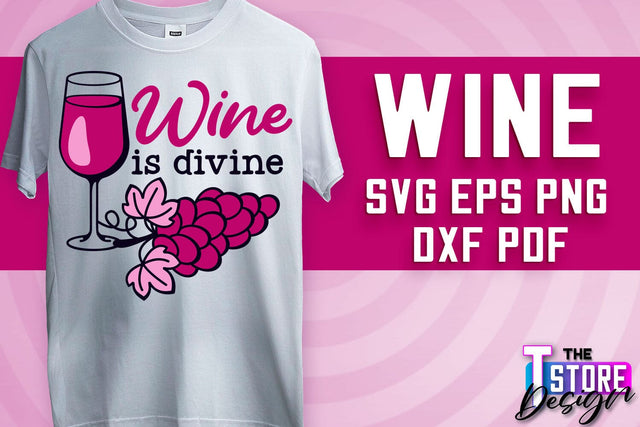 Wine SVG Design | Alcohol SVG Quotes | Party SVG Quotes v.1 SVG The T Store Design 