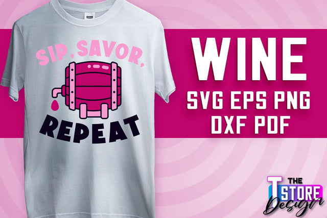 Wine SVG Design | Alcohol SVG Quotes | Party SVG Quotes v.1 SVG The T Store Design 