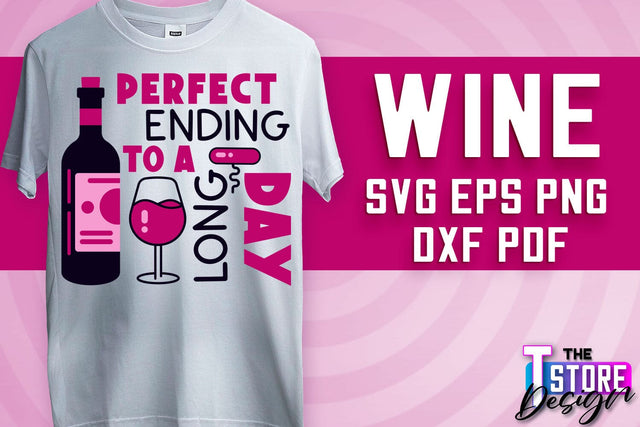 Wine SVG Design | Alcohol SVG Quotes | Party SVG Quotes v.1 SVG The T Store Design 