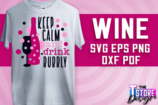 Wine SVG Design | Alcohol SVG Quotes | Party SVG Quotes v.1 SVG The T Store Design 