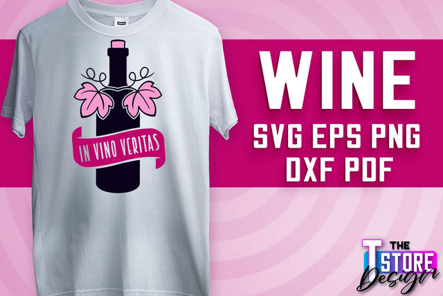Wine SVG Design | Alcohol SVG Quotes | Party SVG Quotes v.1 SVG The T Store Design 