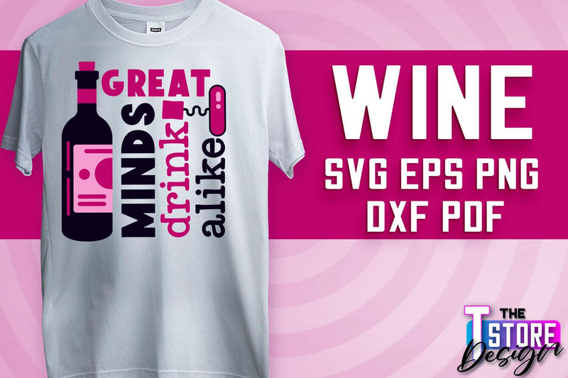 Wine SVG Design | Alcohol SVG Quotes | Party SVG Quotes v.1 SVG The T Store Design 