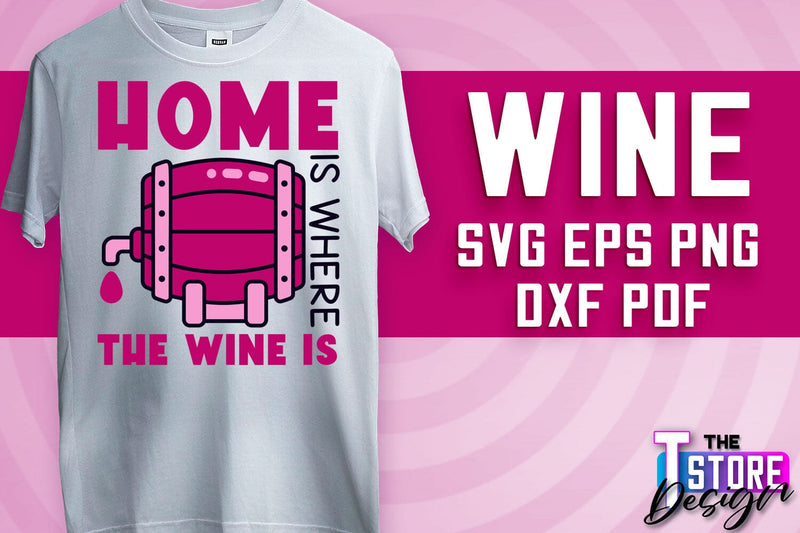 Wine SVG Design | Alcohol SVG Quotes | Party SVG Quotes v.1 SVG The T Store Design 