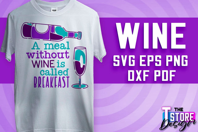 Wine SVG Design | Alcohol SVG Quotes | Party SVG Quotes v.2 SVG The T Store Design 