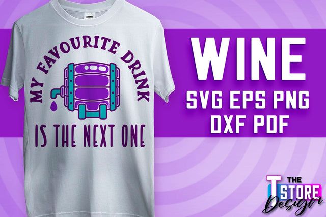 Wine SVG Design | Alcohol SVG Quotes | Party SVG Quotes v.2 SVG The T Store Design 