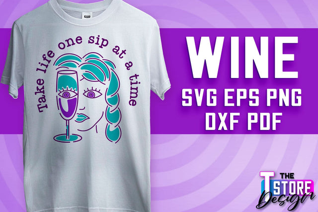 Wine SVG Design | Alcohol SVG Quotes | Party SVG Quotes v.2 SVG The T Store Design 