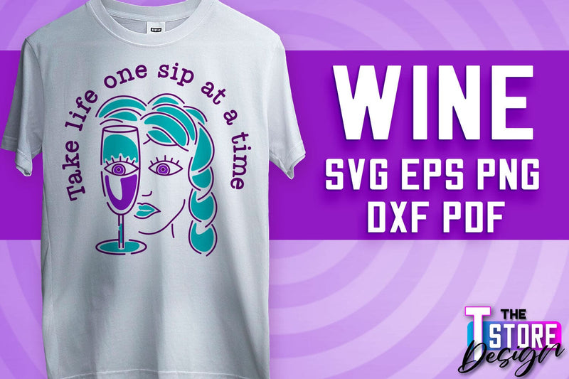 Wine SVG Design | Alcohol SVG Quotes | Party SVG Quotes v.2 SVG The T Store Design 