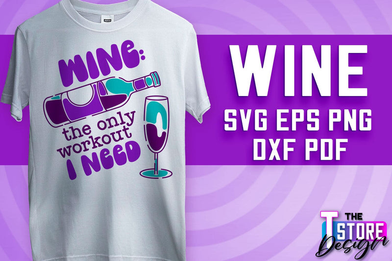 Wine SVG Design | Alcohol SVG Quotes | Party SVG Quotes v.2 SVG The T Store Design 