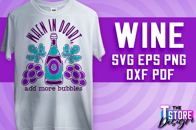 Wine SVG Design | Alcohol SVG Quotes | Party SVG Quotes v.2 SVG The T Store Design 