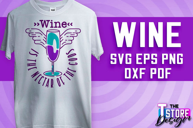Wine SVG Design | Alcohol SVG Quotes | Party SVG Quotes v.2 SVG The T Store Design 