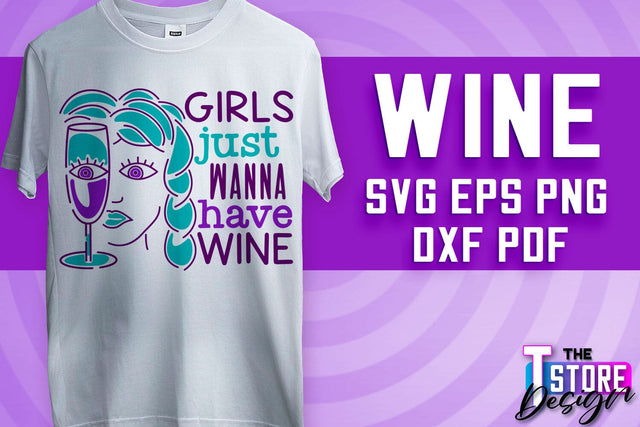 Wine SVG Design | Alcohol SVG Quotes | Party SVG Quotes v.2 SVG The T Store Design 