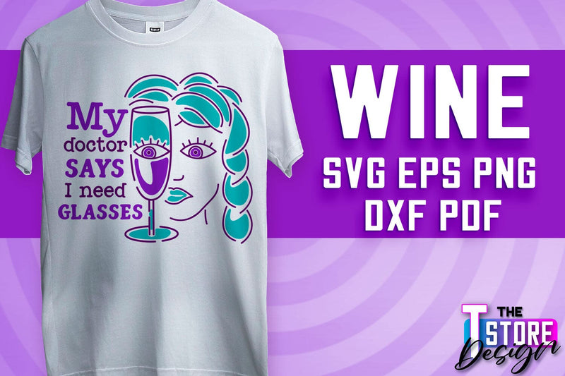 Wine SVG Design | Alcohol SVG Quotes | Party SVG Quotes v.2 SVG The T Store Design 