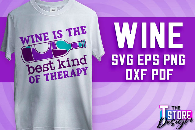 Wine SVG Design | Alcohol SVG Quotes | Party SVG Quotes v.2 SVG The T Store Design 