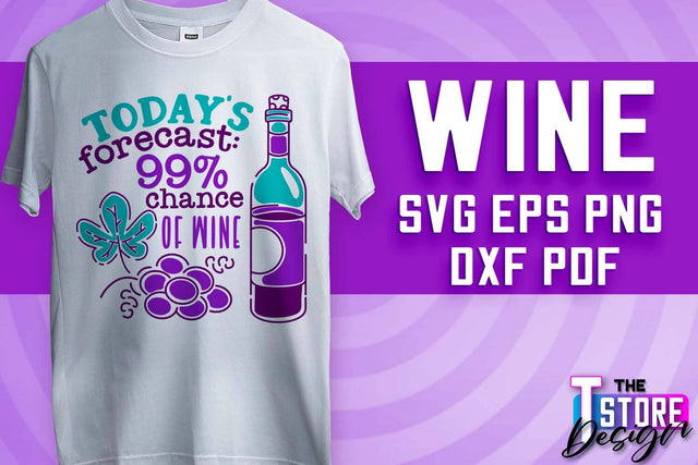 Wine SVG Design | Alcohol SVG Quotes | Party SVG Quotes v.2 SVG The T Store Design 