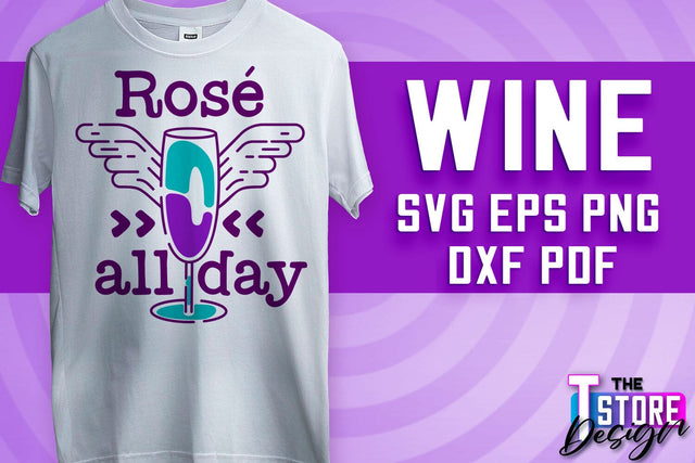 Wine SVG Design | Alcohol SVG Quotes | Party SVG Quotes v.2 SVG The T Store Design 