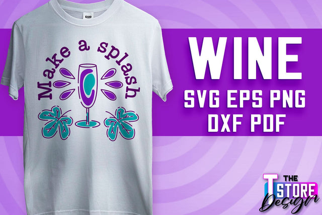 Wine SVG Design | Alcohol SVG Quotes | Party SVG Quotes v.2 SVG The T Store Design 