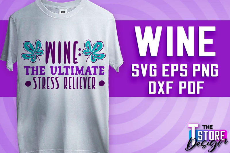 Wine SVG Design | Alcohol SVG Quotes | Party SVG Quotes v.2 SVG The T Store Design 
