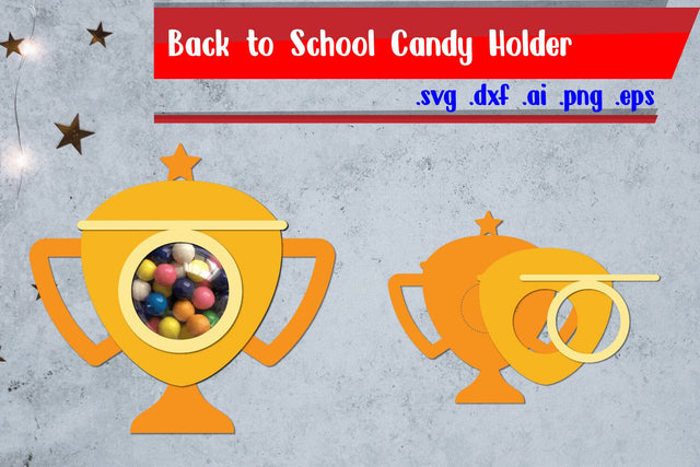 Winner Candy Holder - School Candy Holder 3D Paper zafrans studio 