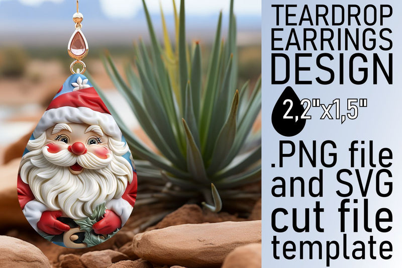 Winter 3D Santa Claus Wrap | 20oz Holiday Tumbler Sublimation afrosvg 