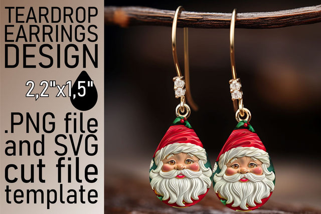 Winter 3D Santa Tumbler Wrap | 20oz Christmas Design Sublimation afrosvg 