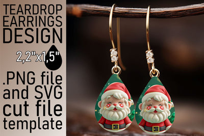 Winter 3D Santa Wrap | 20oz Christmas Tumbler Design Sublimation afrosvg 