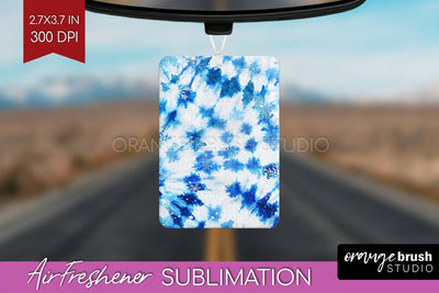 Winter Air Freshener PNG - Tie Dye Car Freshener Sublimation Sublimation OrangeBrushStudio 