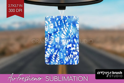Winter Air Freshener PNG - Tie Dye Car Freshener Sublimation Sublimation OrangeBrushStudio 