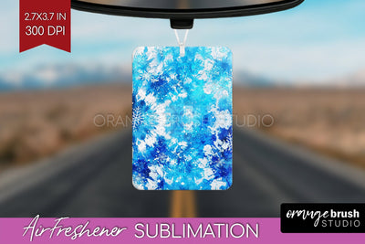 Winter Air Freshener PNG - Tie Dye Car Freshener Sublimation Sublimation OrangeBrushStudio 