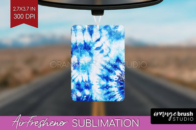 Winter Air Freshener PNG - Tie Dye Car Freshener Sublimation Sublimation OrangeBrushStudio 