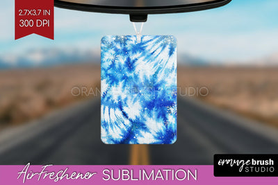 Winter Air Freshener PNG - Tie Dye Car Freshener Sublimation Sublimation OrangeBrushStudio 
