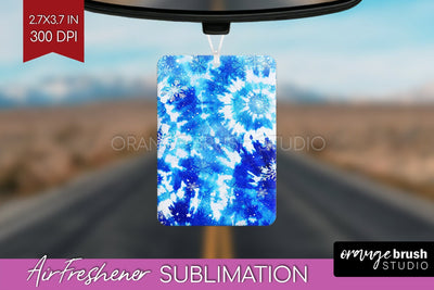 Winter Air Freshener PNG - Tie Dye Car Freshener Sublimation Sublimation OrangeBrushStudio 