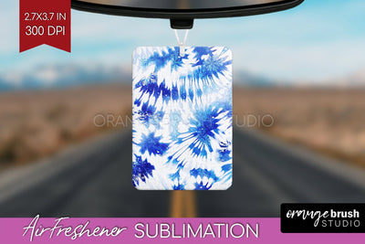 Winter Air Freshener PNG - Tie Dye Car Freshener Sublimation Sublimation OrangeBrushStudio 