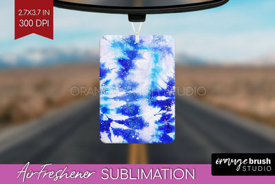 Winter Air Freshener PNG - Tie Dye Car Freshener Sublimation Sublimation OrangeBrushStudio 