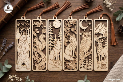 Winter Animals Bookmarks SVG Bundle SVG SvgOcean 
