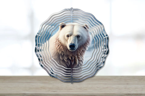 Winter Bear Wind Spinner Sublimation Designs Bundle Sublimation Regulrcrative 